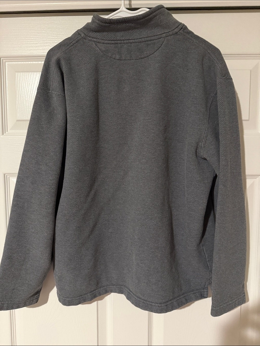 Chaps Men’s Dark Gray Half-Zip Pullover Sweater - Picture 6 of 7